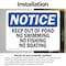 Signmission Keep Out Of Pond No Swimming No Fishing No Boating OSHA Notice Sign, Vinyl Decal, 10in x 7in, 2PK OS-2PACK-NS-D-710-L-13849 - alternate 2
